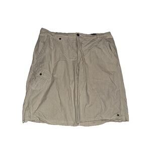 Cavi Men's Cargo Y2K Shorts Size 40 Yellow Stripe Summer Casual Lightweight